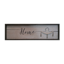 Load image into Gallery viewer, Large Textured Home sign with Tassels