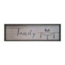 Load image into Gallery viewer, Large Textured Family sign with Tassels