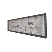Load image into Gallery viewer, Large Textured Family sign with Tassels
